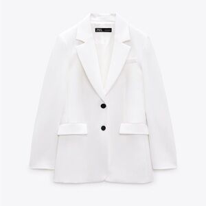 Zara White Blazer